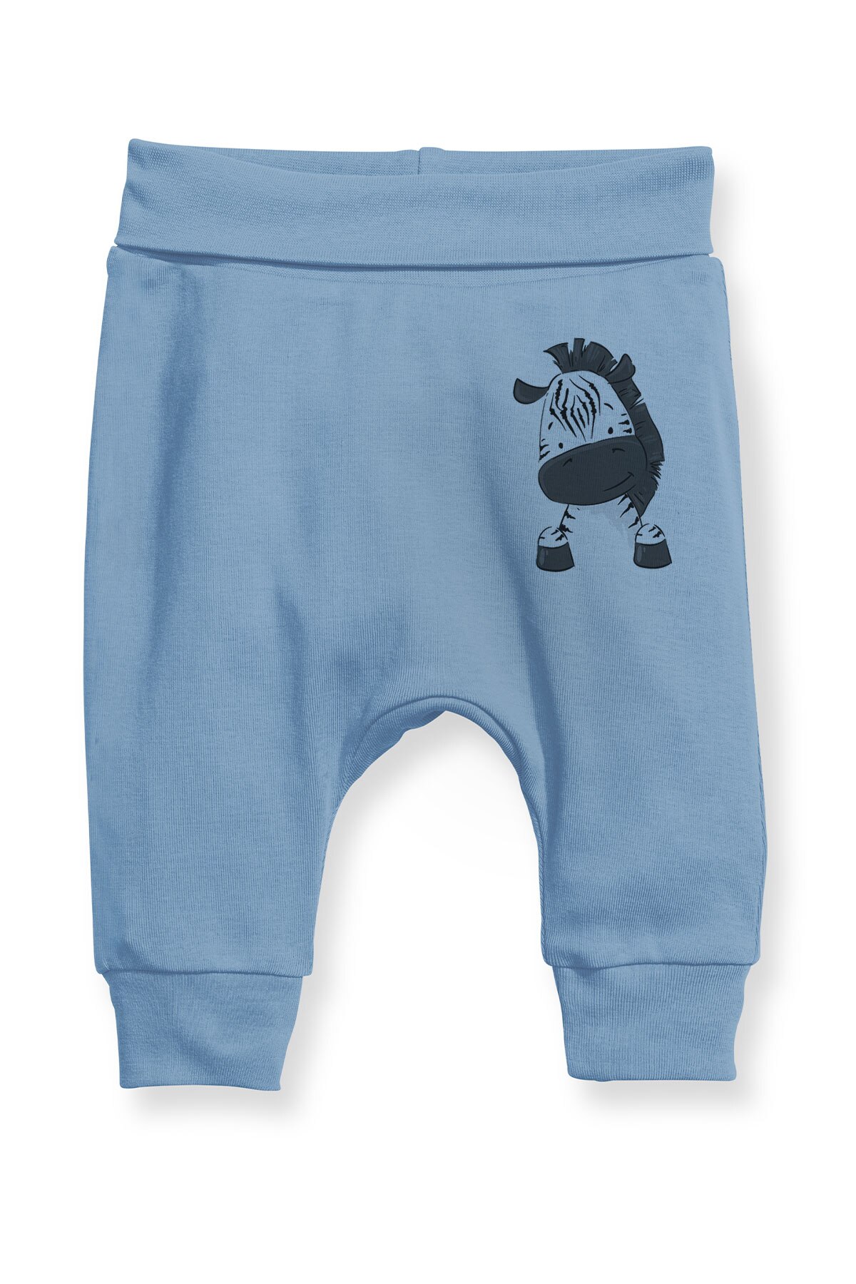 Angemiel Baby Nette Zebra Baby Junge Pluderhosen Pantalon Blau