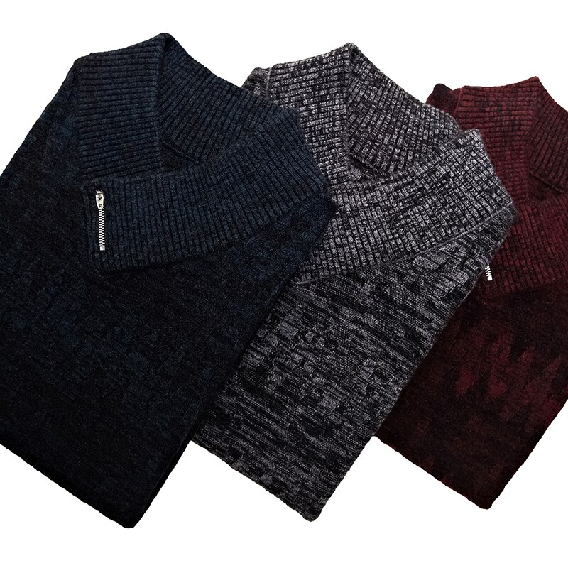 Tykke merkegensere herregensere slim fit gensere strikketøy ull høst koreansk stil uformelle herreklær