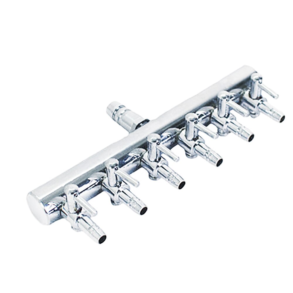 2 4 6 Way Air Splitter Valve Aquarium Fish Tank Luchtpomp Flow Splitter Distributeur Pomp Valve Kraan Hendel schakelaar Klep: 6 heads