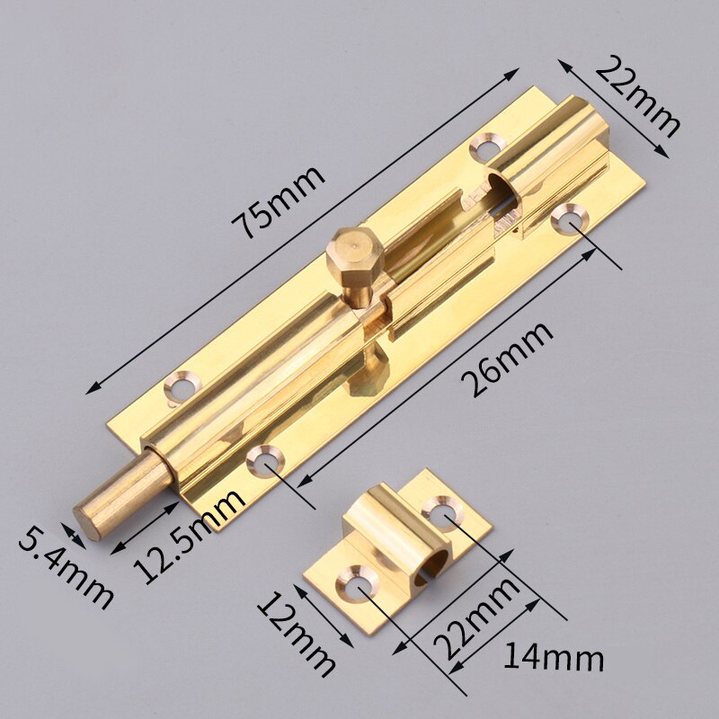 BETOCI Pure copper latch door lock lock bolt door latch old-fashioned wooden door window retro small latch lock latch hardware: 3 inch