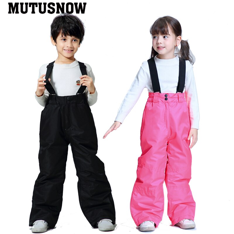 Pantalon de Ski pour enfant, coupe-vent épais, imperméable, pour fille et garçon, vêtement d'hiver pour le Snowboard et le Ski