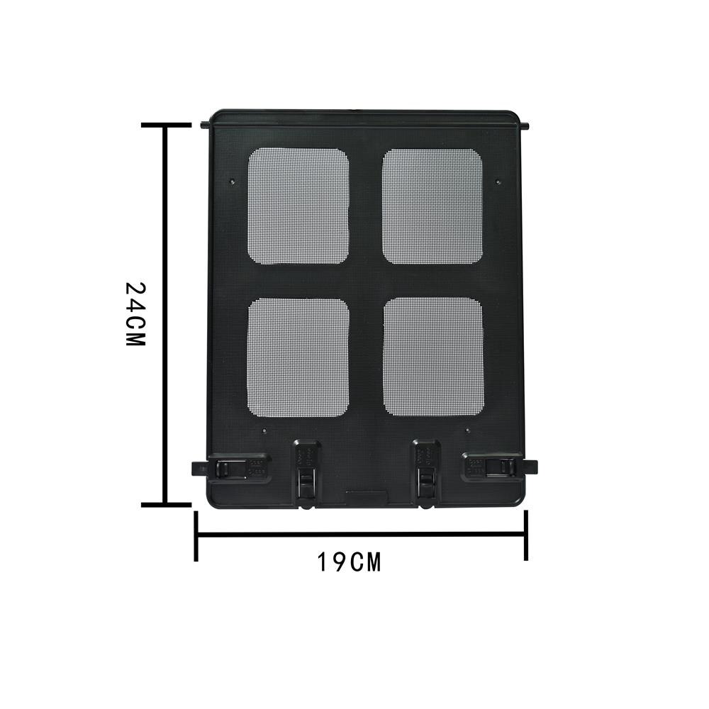 Pet Screen Door Sliding Safety Dogs Cats Door with Magnetic Flap Auto for Exterior Doors Lockable Pet Gate