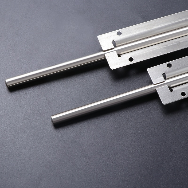 1Pc 2/3/4/5/6/8/10/12 Inch Long Silver Stainless Steel Door Latch Sliding Lock Barrel Bolt Latch Hasp Stapler Gate Safety Lock