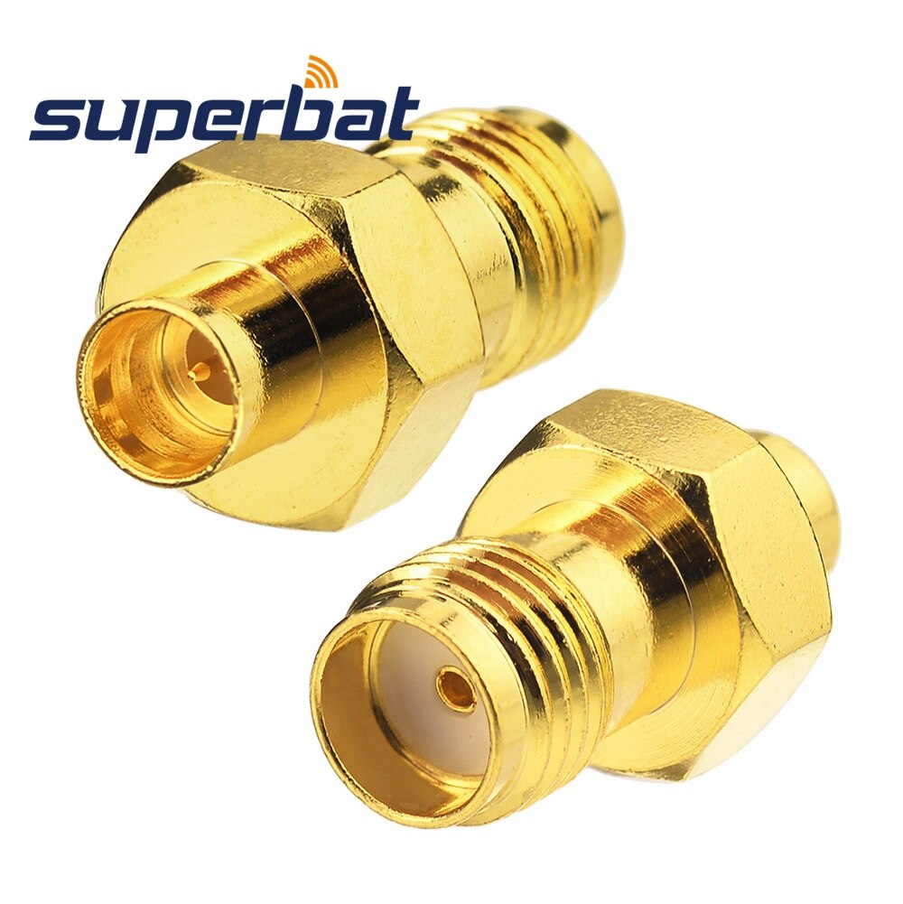 Superbat SMP Male Adapter to SMA Straight Female 50 Ohm RF Coaxial Adapter Connector