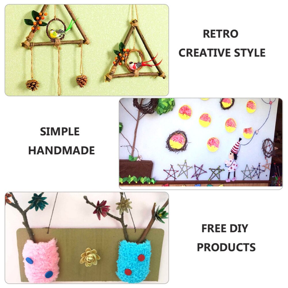 1 Set Photo Props Wood Log Sticks DIY Crafts Christmas Branches Decor for Indoor Party