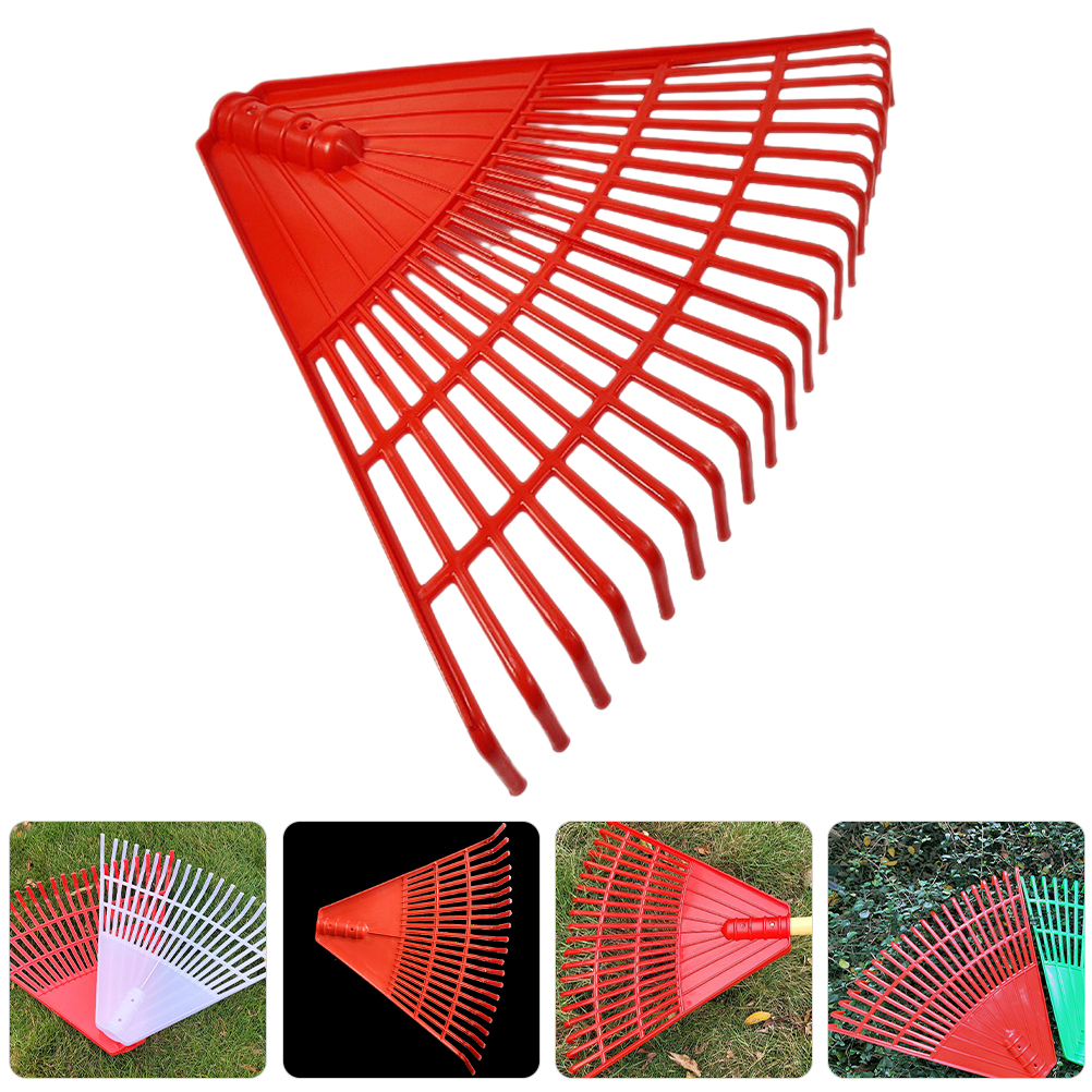 Grass Rake Garden Artificial Leaf Rakes Plastic Garden Soil Leaves Rake for Lawns Yard Lightweight Heavy Duty Hand Tools