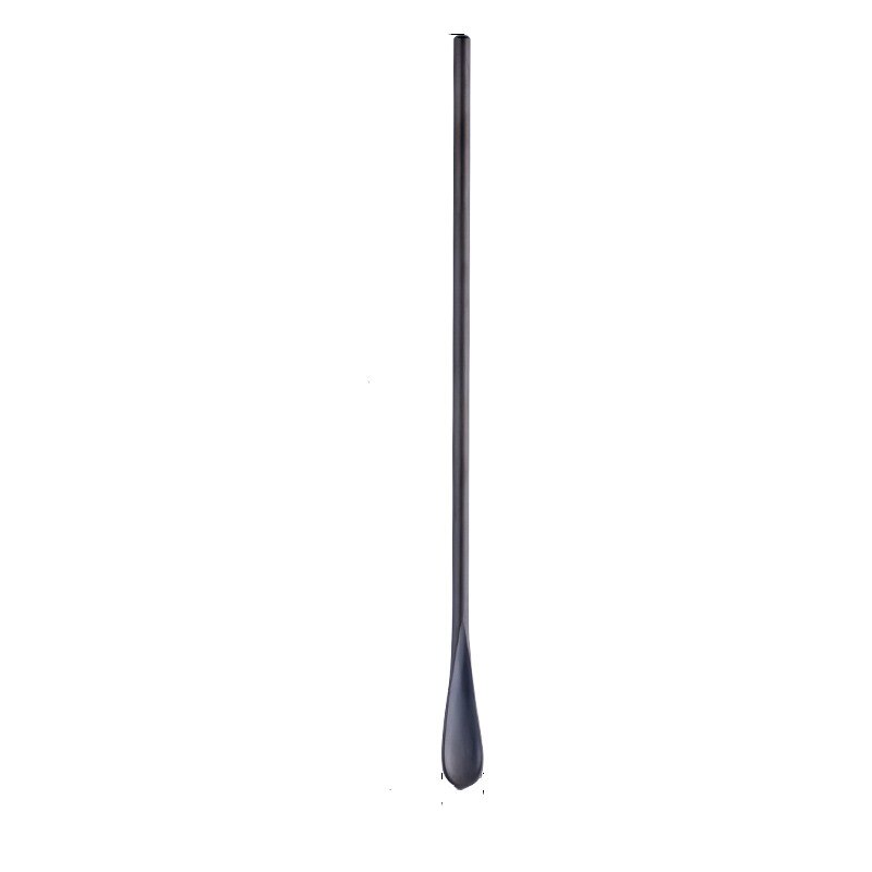 Stil rustfritt stål fargerike kaffescoops cocktail røreskje 13/22.5cm drink blandeskjeer for kjøkken kafé bar verktøy: Svart / S (13 x 1.3) cm