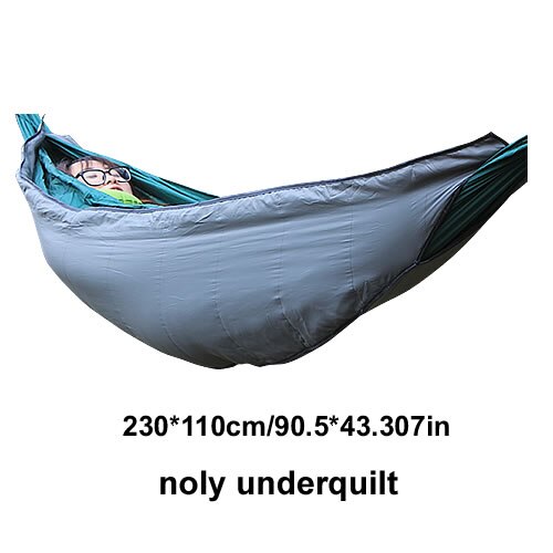 Best Selling Camping Dubbele Draagbare La Siësta Hangmat Underquilt Underblanket Nylon Hangmat Slaapzak: Gary underquilt