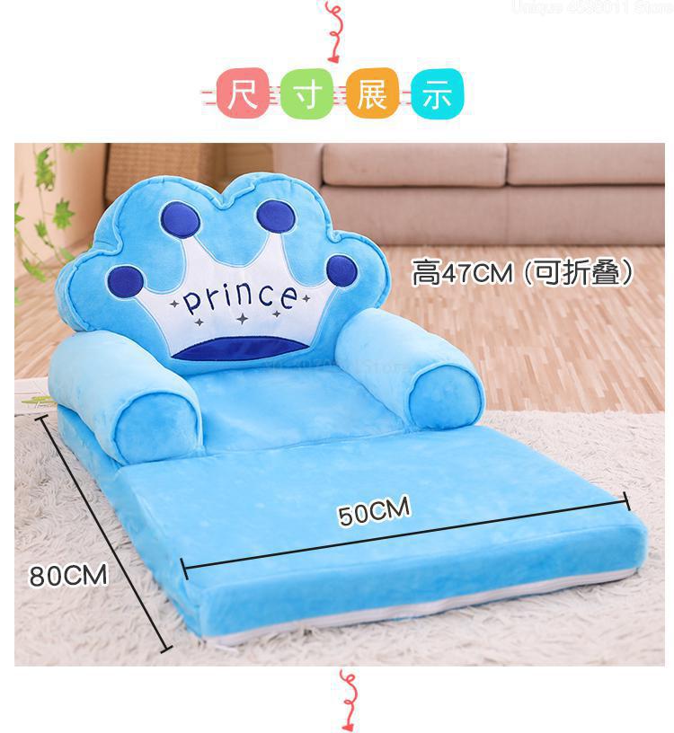 Mode Kinderen Sofa Vouwen Cartoon Leuke Lui Persoon Liggen Seat Baby Kruk Kleuterschool Kan Worden Gedemonteerd Gewassen