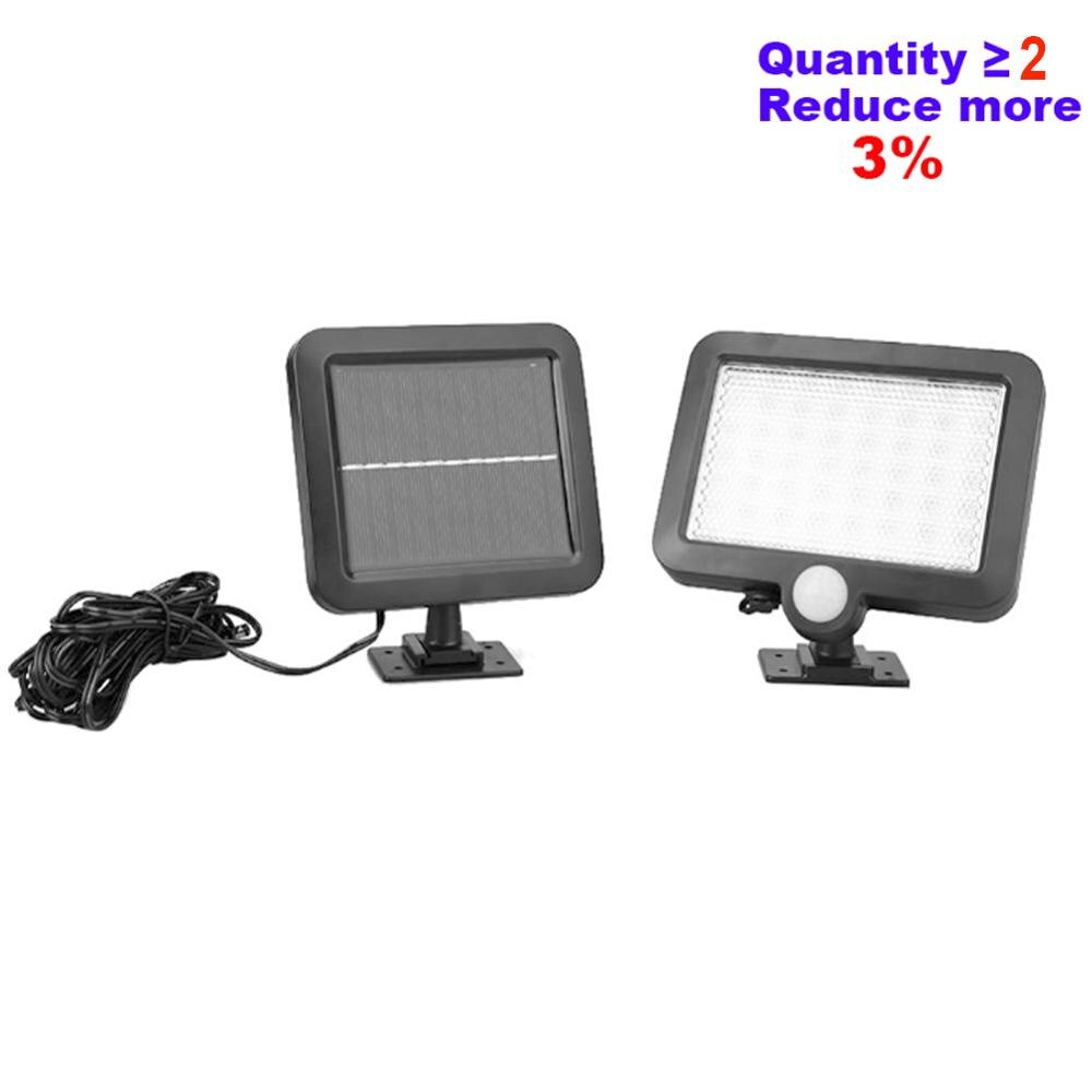 120LED COB Solar Light Outdoor Motion Sensor Wall Light Waterproof Garden Lamp Spotlights Emergency Pathway Street Security Lamp: 56LED no remote