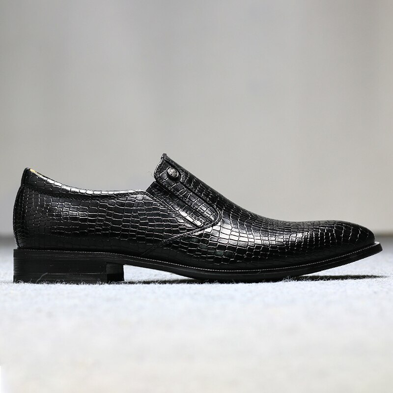 Zapatos formales de punta estrecha para hombre, calzado de vestir masculino, clásico, # KD6263C1,: 46