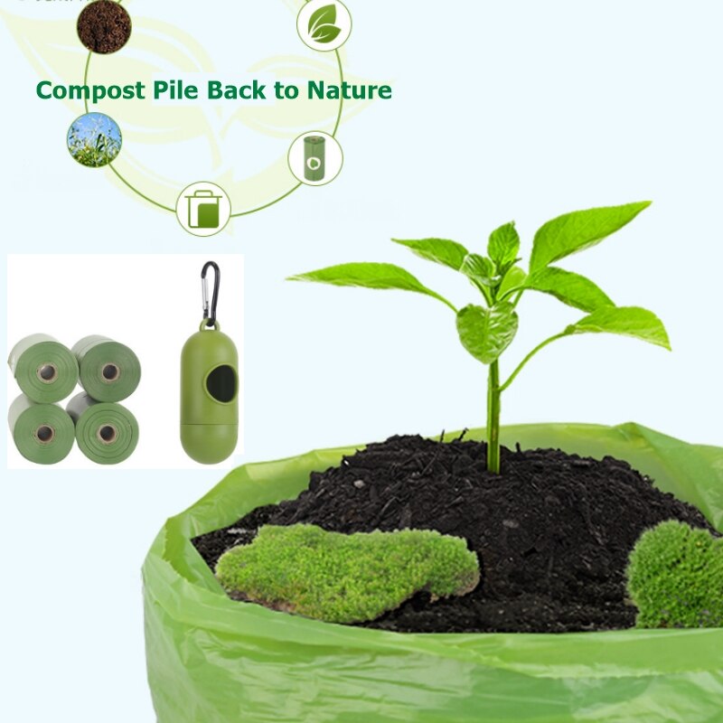 Lavendel Geur Hond Kak Tas Afbreekbare Plastics Dispenser Case Thicken Eco Vriendelijke Huisdier Afval Pocket Doggy Reiniging Accessoires