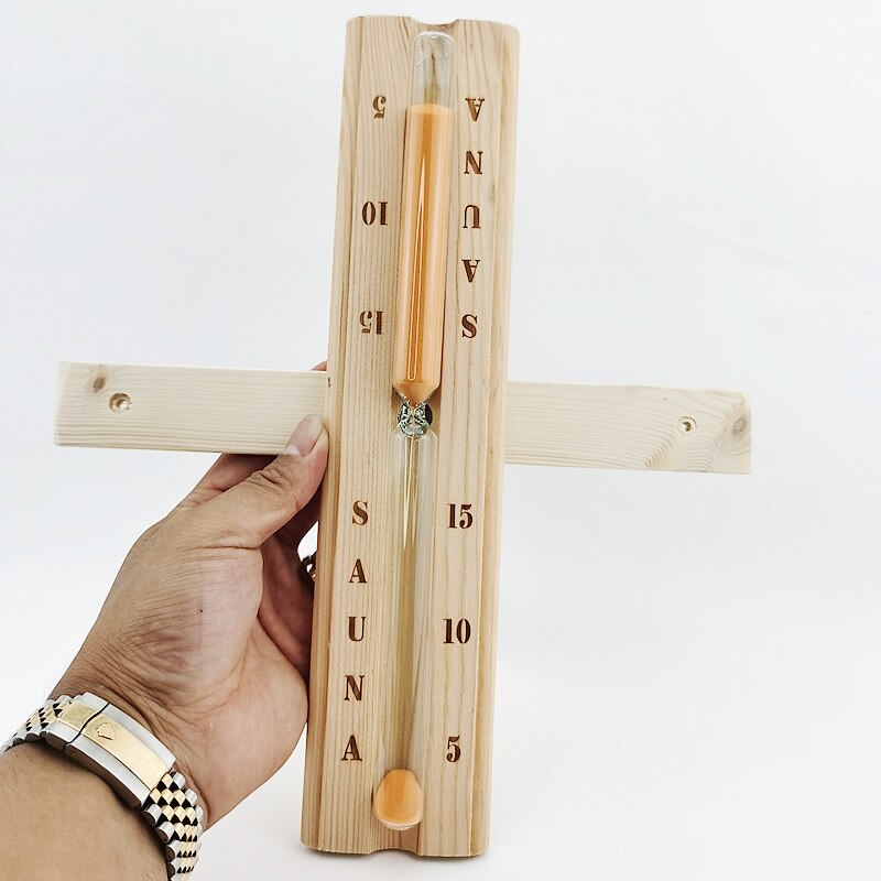 Wood Sauna Accessory Sauna Sand Timer Hourglass Countdown clock 15 Minute