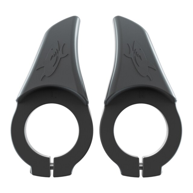 1 Pair Bicycle Handlebar Small Auxiliary Handlebar End Bike Handle Bar Ends Fit for Road Bike Mountain Bicycle Accessories: Gray