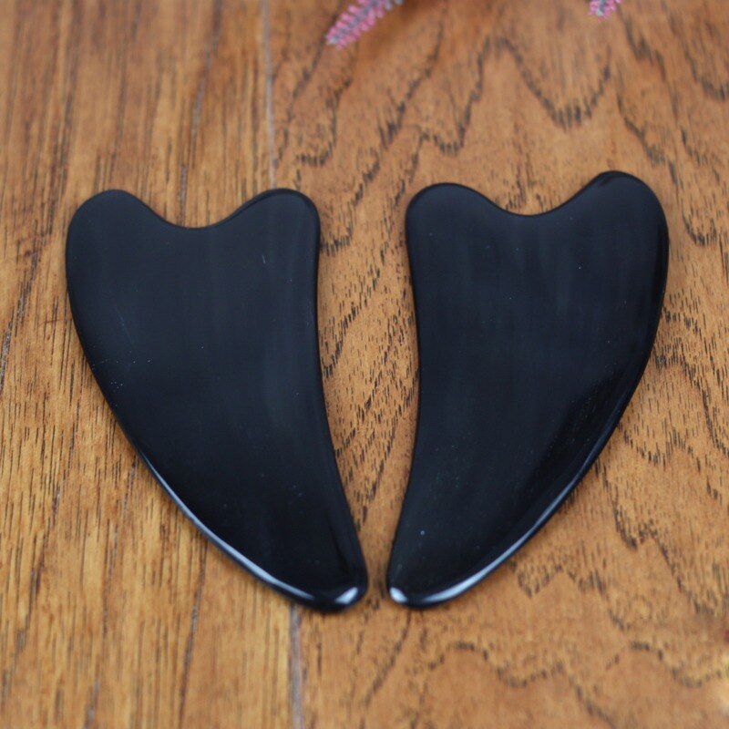 massage tool Natural Black buffalo Horn massage board plate Gua Sha triangle Scrapping acupuncture massager face foot body