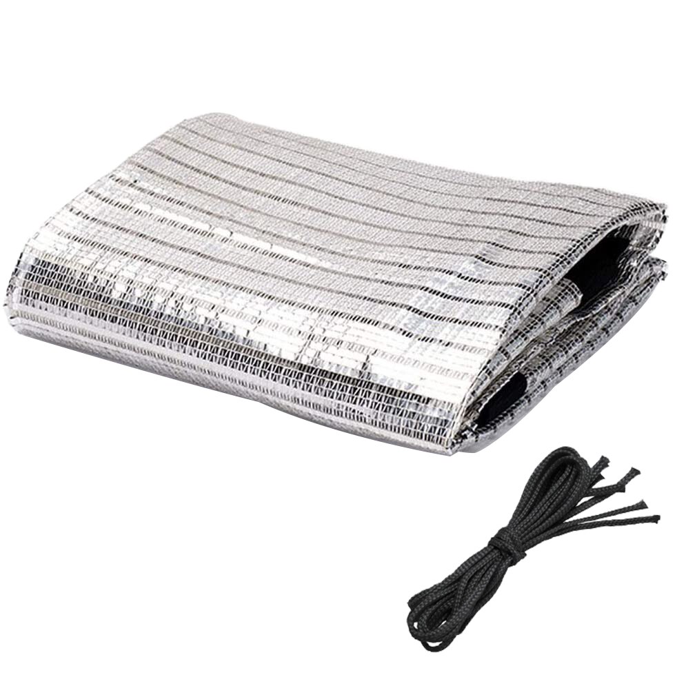 Reflective Shade Cloth Aluminum Foil Shading Sail Sunsn Shade Net 2X2M for Garden Flower Plants Pergola Patio