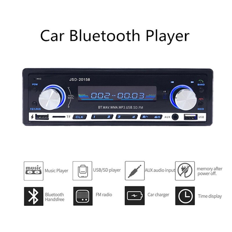 Radio con GPS para coche, reproductor MP3 con Bluetooth, estéreo, 1DIN, receptor FM, 24V, 60Wx4, con Control remoto, AUX/USB/tarjeta TF en Kit de tablero