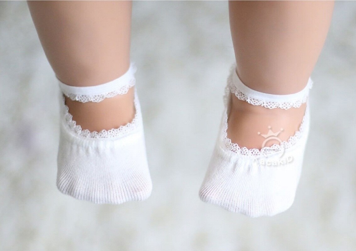 Baby Girls Sock Spring Autumn Newborn Baby Socks Meias Para Bebe baby warm sock Low Cut Princess Kpop Lolita Lace invisible: M