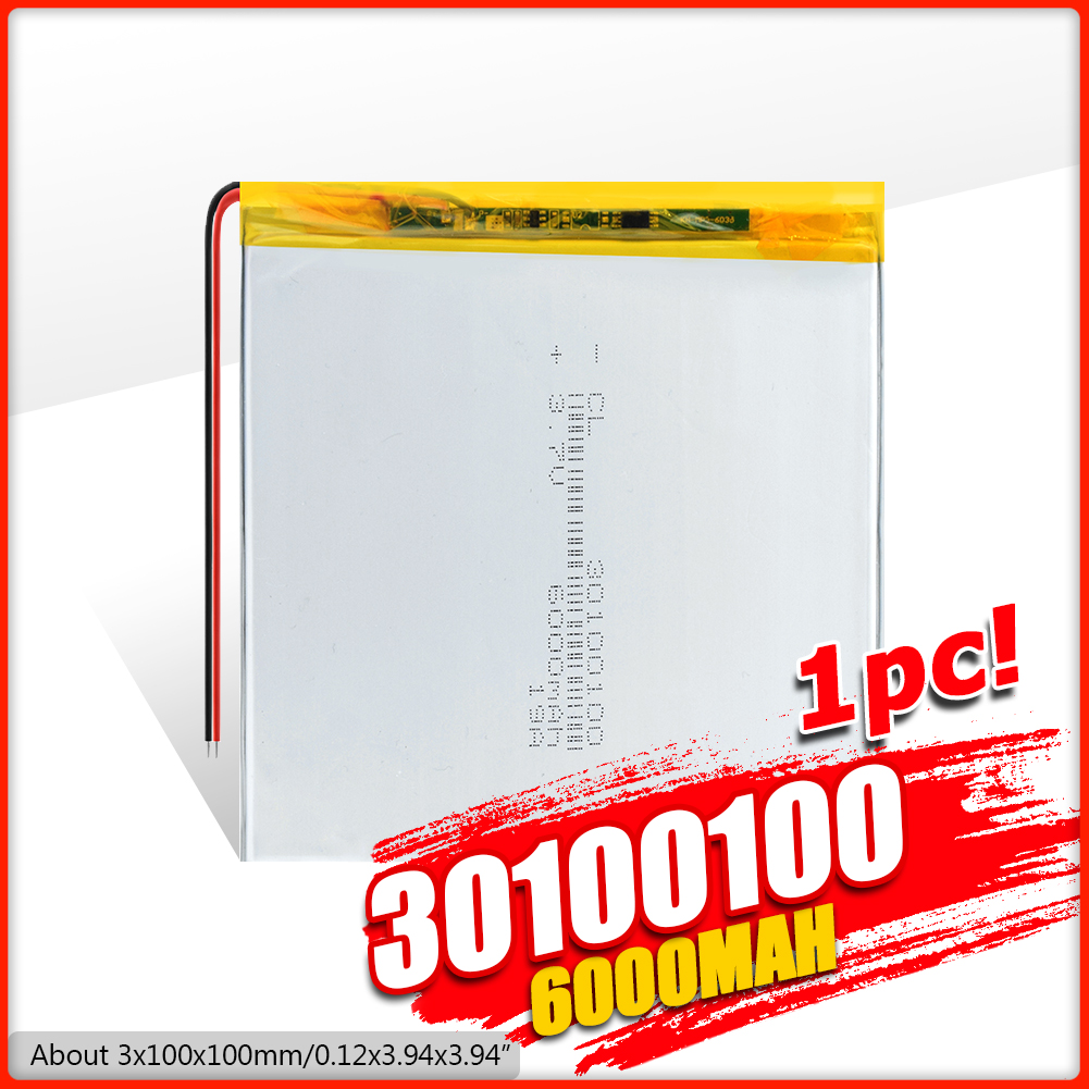 1/2/4 stück Aufladbare 3,7 V 30100100 6000mAh Li-Polymer Lithium-Polymer Batterie Ersatz Für E-Buchen Tablette Laptop E-Buchen