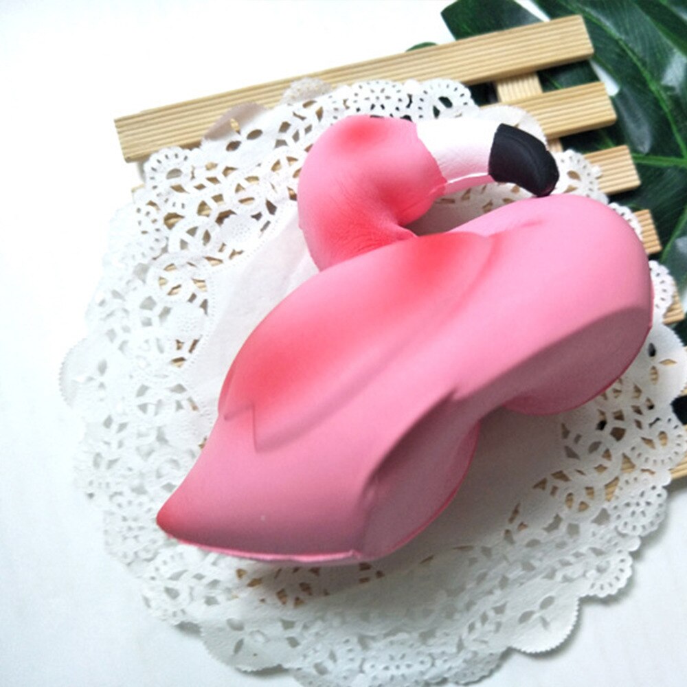 Besegad Soft Cute Kawaii Imitation Flamingo Toy Slow Rising Squishy for Children Adults Relieves Stress Anxiety Squishies Decor