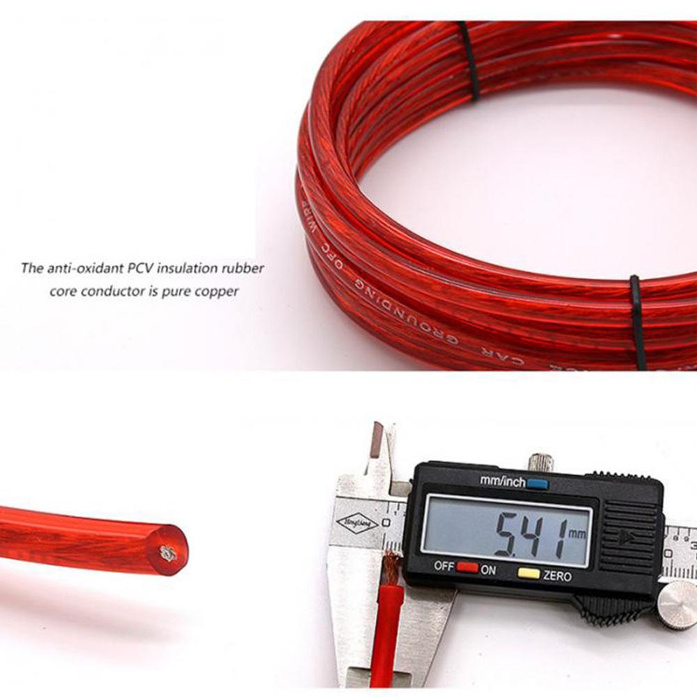 Kit de câblage porte-fusible 60A, câble d'alimentation 8GA, caisson de basses, haut-parleur Audio de voiture, fils d'installation, câble d'alimentation RCA