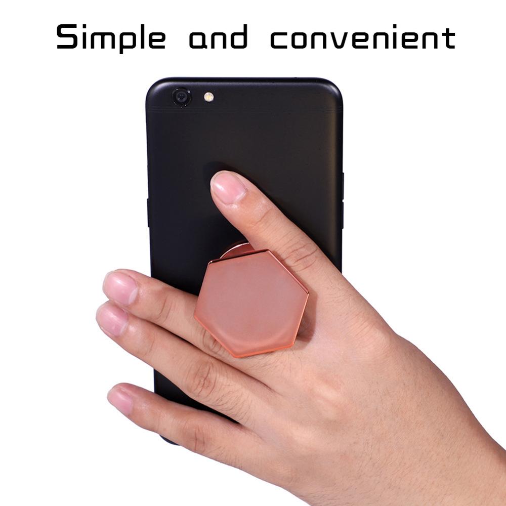 Anneau de Support universel hexagonal en plastique pour iPhone X, anneau d'extension pour téléphone portable de voiture