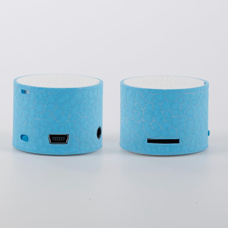 Muziek Audio Ingebouwde Microfoon Draagbare Speaker Glare Crack Bluetooth Speaker Auto Led Multicolor Subwoofer U Schijf Kaart