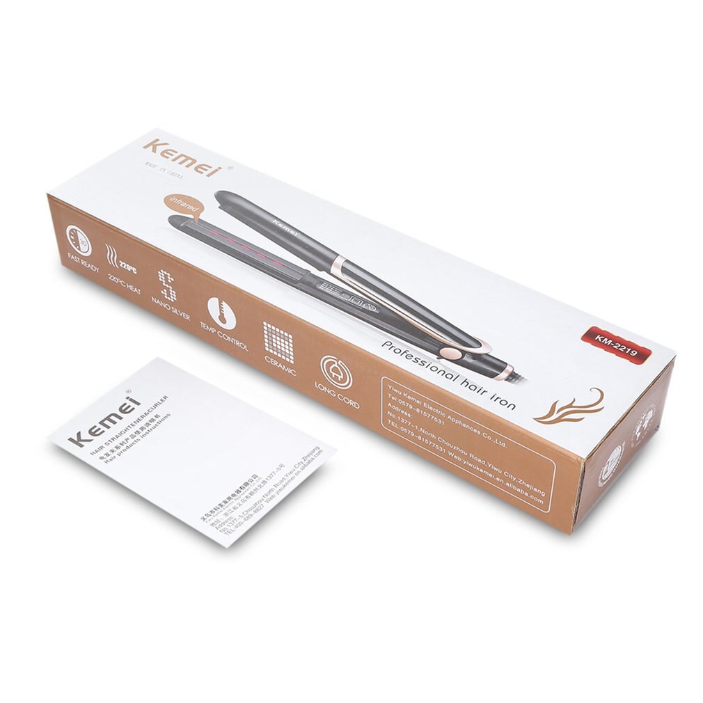 Kemei Km 2219 Infrared Hair Straightener Ceramic T Grandado