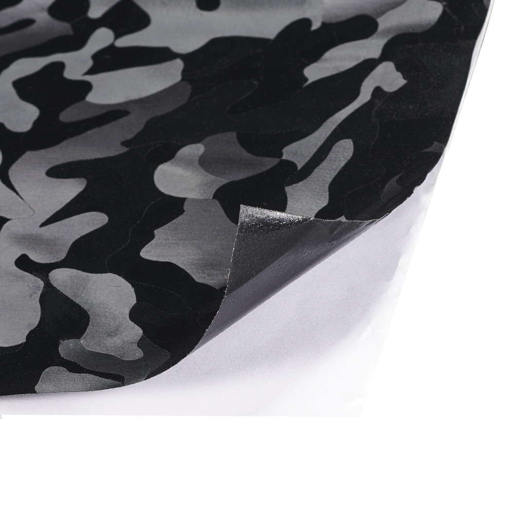 Hojas de envoltura de vinilo de camuflaje negro fantasma 3D para calcomanías de Interior de coche y motocicleta, película adhesiva DIY, pegatinas de PVC