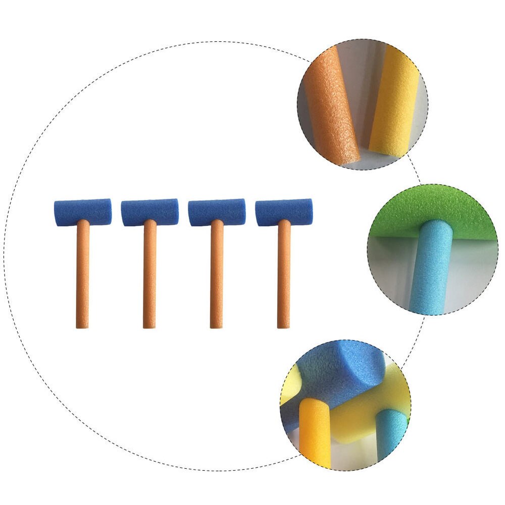 4 szt. Samowyzwalające się zabawki młotkowe lekkie przenośne zabawki młotkowe dla dzieci