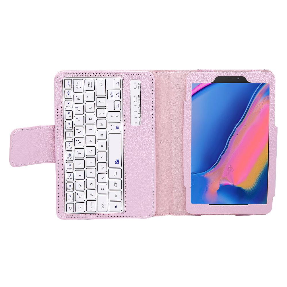 Clavier pour Samsung Galaxy Tab A 8.0 pouces SM-P200 Cas Litchi Modèle En Cuir Bluetooth Clavier pour Samsung Tab A