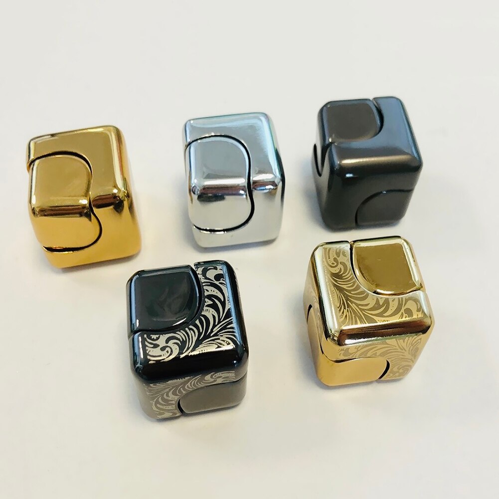 Vierkante Decompressie Tol Dobbelstenen Kubus Anti-Angst Vingertop Speelgoed Hand Fidget Spinner Vroeg Leren Vent Speelgoed