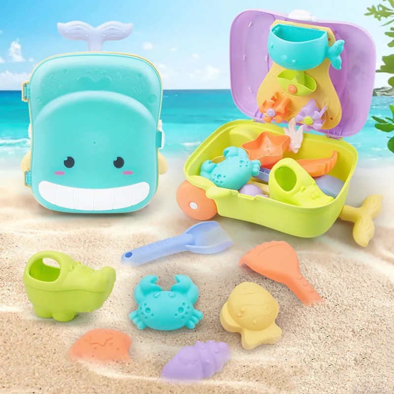 Beach Toys Backpack Baby Beach Sand Play Tools Children Sandbox Set Summer Sand Water Game Play Toys For Kids