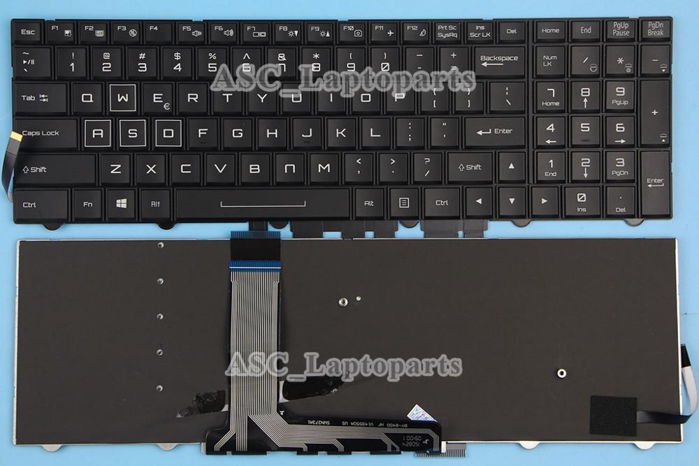 NOUS Clavier AZERTY Pour Clevo P870TM P870TM1 P870TM-G P870TM1-G P870KM-G P870KM1 P870KM1-G P751TM P750TM1, Couleur RÉTRO-ÉCLAIRÉ