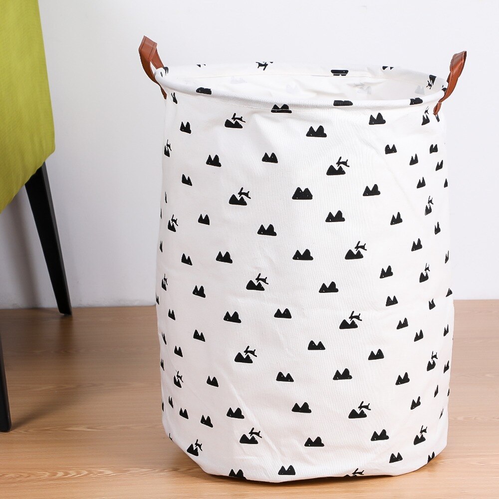Panier de rangement rond large, sac à linge, bac d'organisation, pour vêtements, jouets, rabattable avec une grande capacité, 1 pièce: 1-M