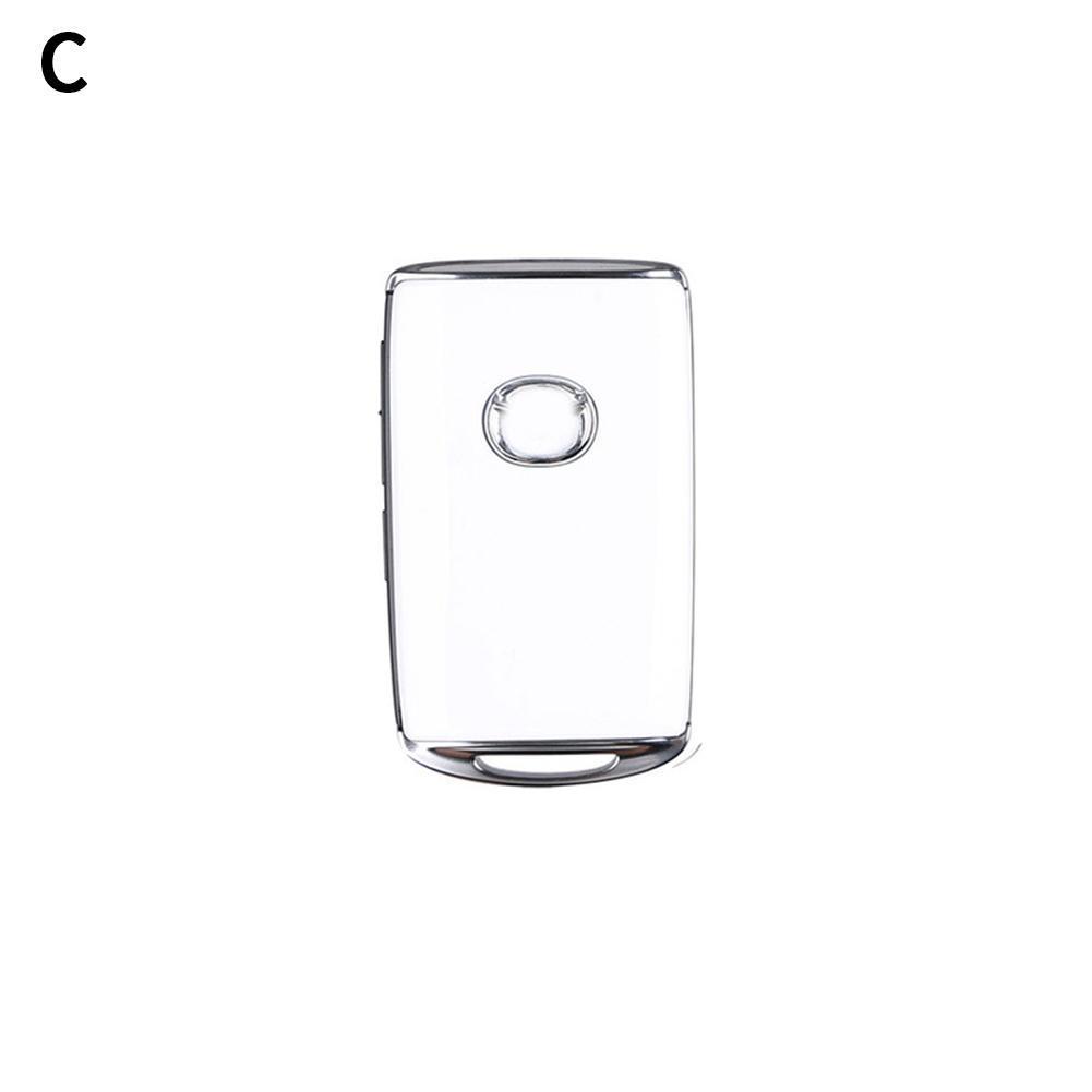 ABS Plastic Replacement Style Car Key Case Cover Protector Shell for Mazda 3 Axela BP CX-30 DM Accessories: GRAY