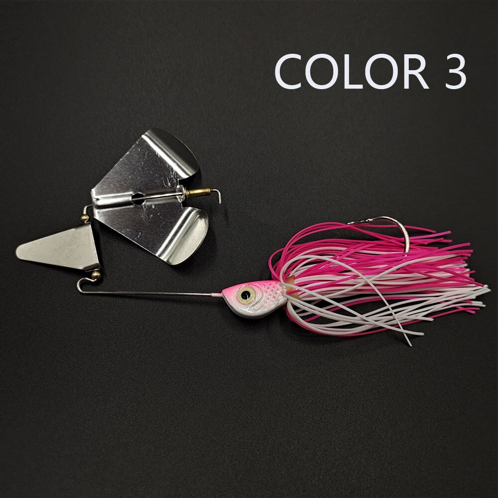 Balleo 14.7G/ Spinner bait Bass jig Weedless fishing lure Buzzbait wobbler chatterbait for bass pike walleye fish Tackle: Burgundy