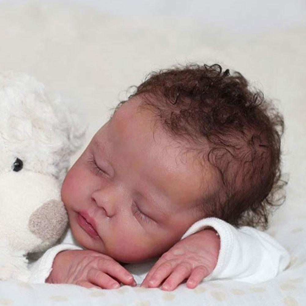 18inch Reborn Doll Kit Delilah Lifeike Fresh Color Soft Doll Parts DIY Z2L7