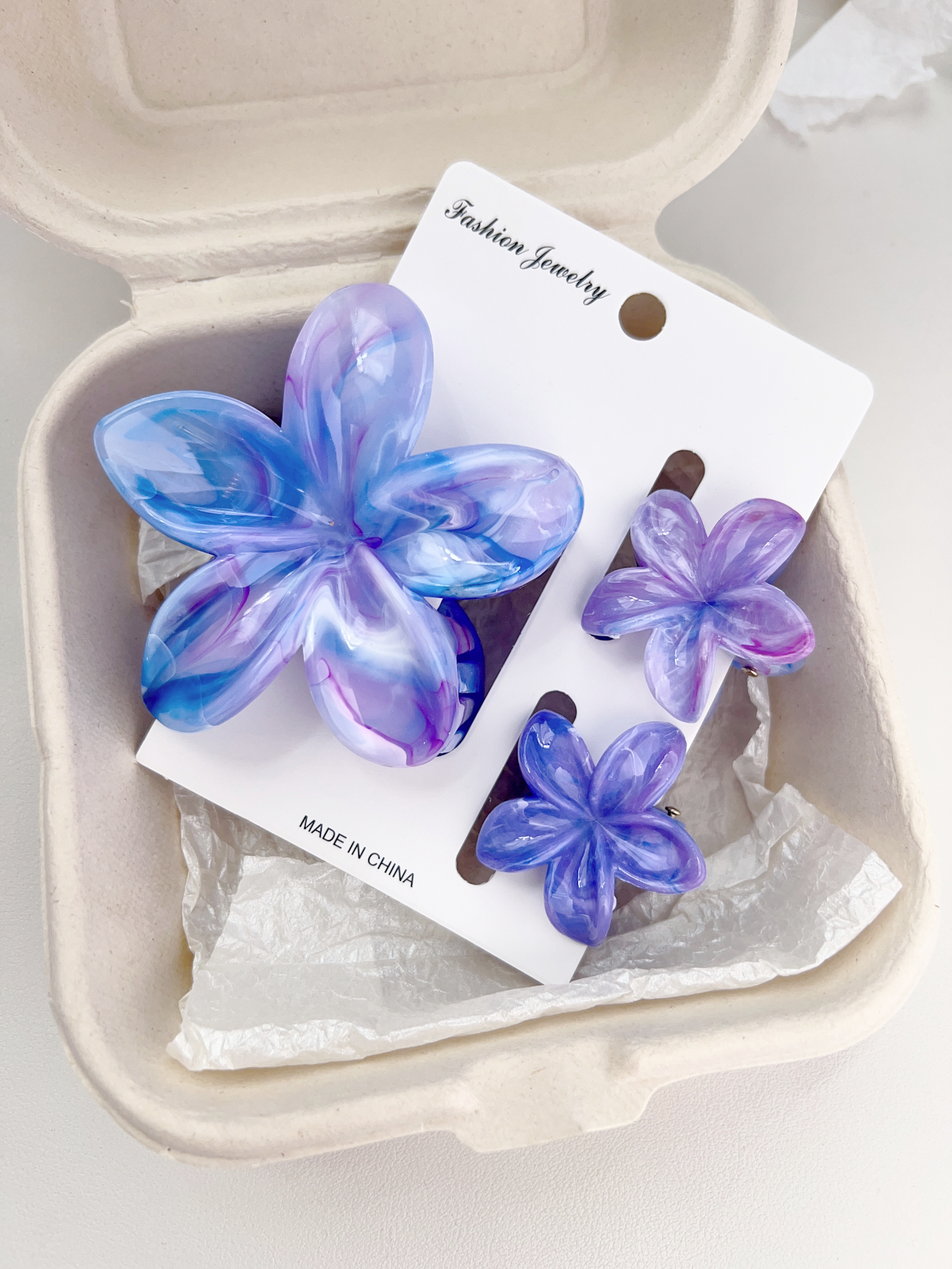 4 Uds. Pinzas en forma de garra para el pelo de plátano y flores bonitas para cabello grueso, sujeción fuerte antideslizante, hawaiano, accesorios para el cabello para mujeres y niñas, de vacaciones: Verde