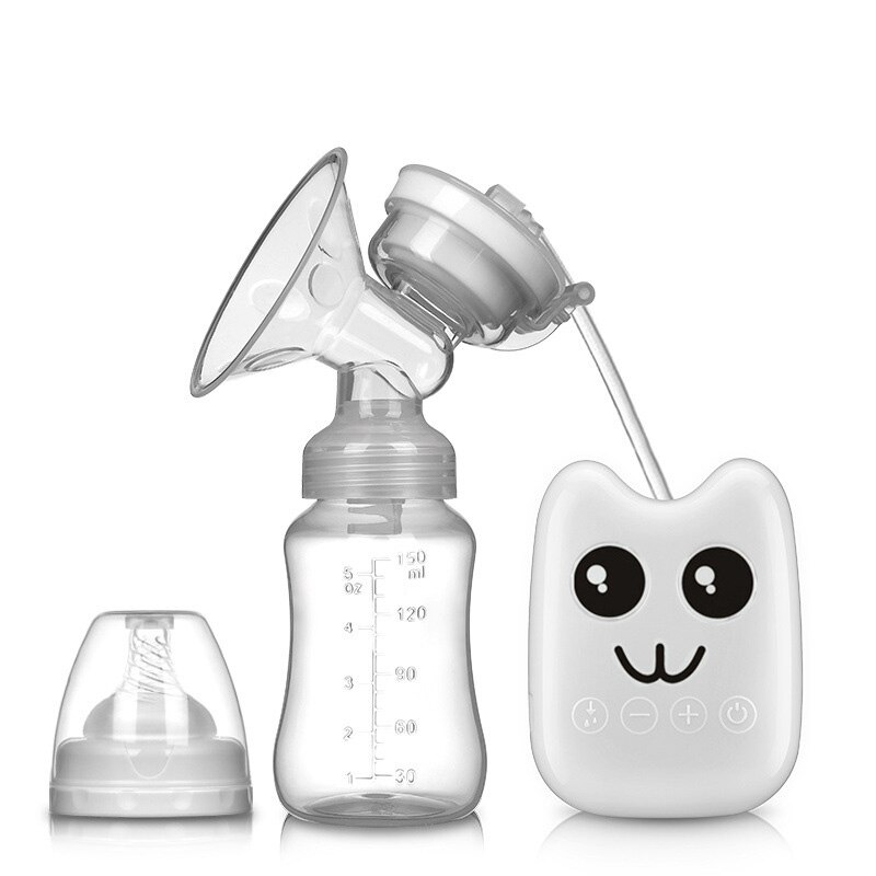 Enkele Dubbele Elektrische Baby Melk Borst Pompen Usb Krachtige Zuigkracht Tepel Pomp Met Fles Koude Warmte Pad Borstvoeding Gereedschap: 6