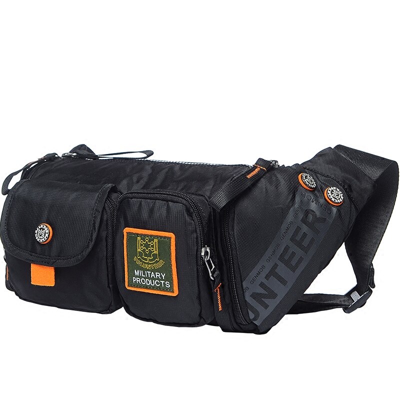 Męska saszetka biodrowa torba wodoodporna Oksford wielozadaniowa torebka torebka biodrowa Crossbody torba kurierska na klatkę piersiową moda pas biodrowy piterek