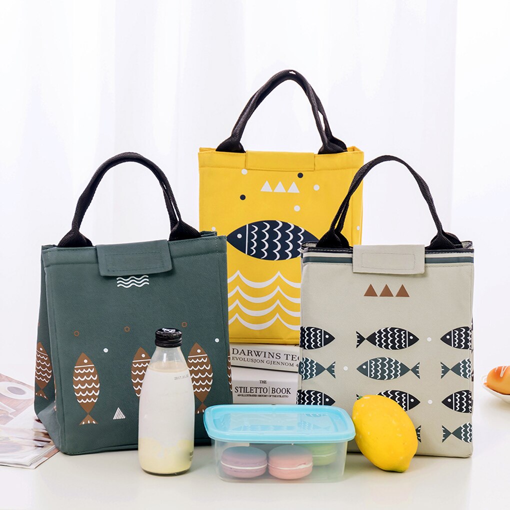 Moda przenośna termiczna torba na obiad jedzenie świeże etui biuro piknik drzemkaój izolacja od zimna organizator Tote akcesoria dostawa