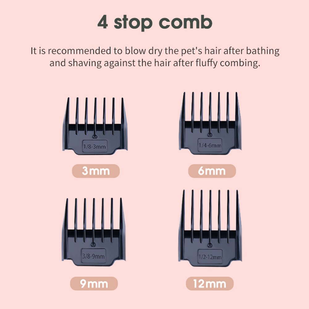 Hond Tondeuse Grooming Elektrische Schaar Honden Cutter Oplaadbare Draadloze Scheerapparaat Low Noise Kapsel Tool Trimmer