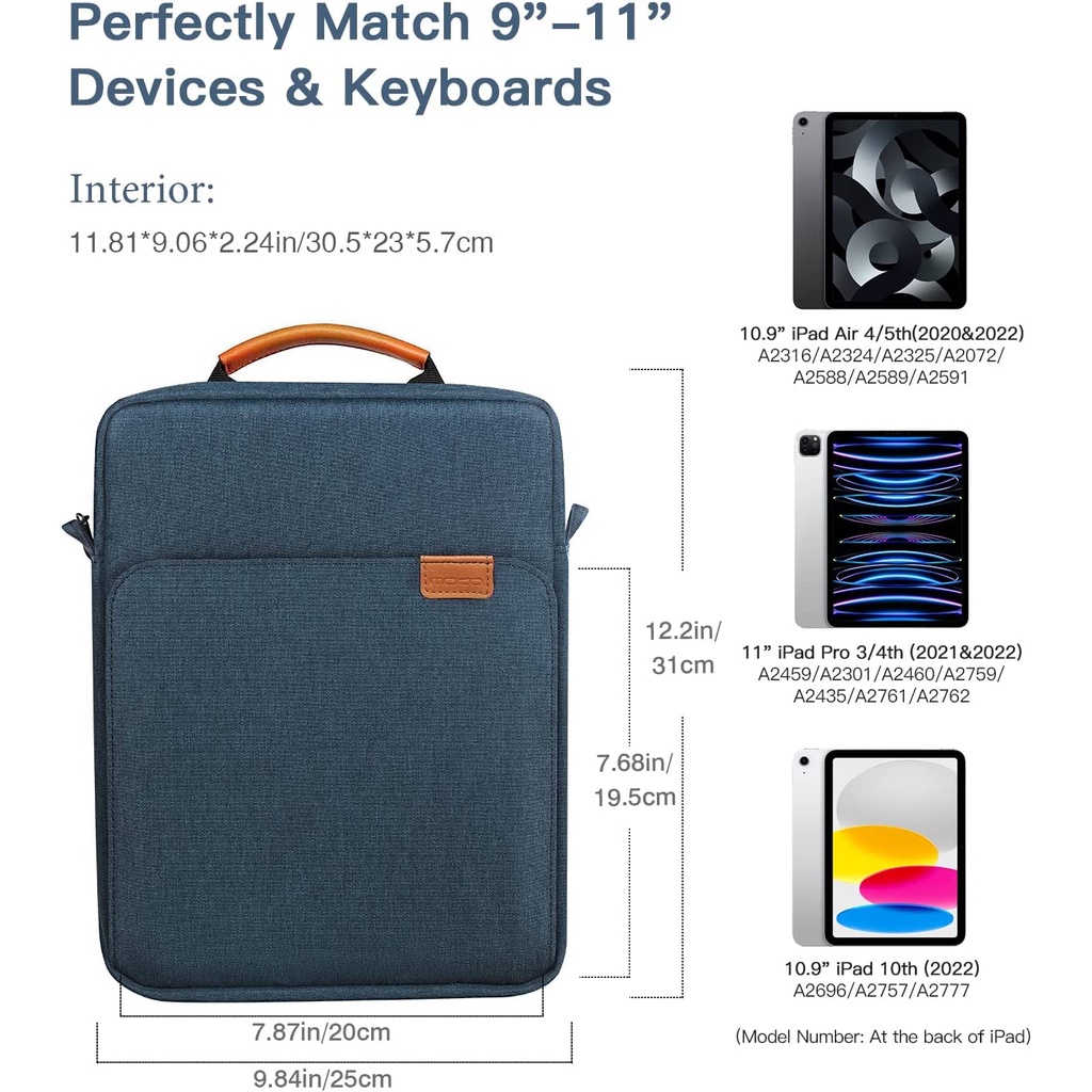 11-13.3 Inch Tablet Bag Shoulder Bag Notebook Inner Case For Chuwi HiPad XPo/Max/X/Plus/Pro/Air Hi10 9 XPro Air Plus Hi12 Cover