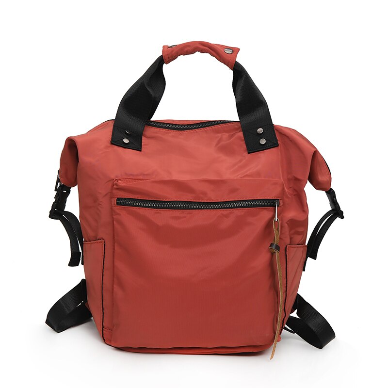 Oxford Rugzak Multifunctionele Grote Capaciteit Zachte Recreatie Of Travle Tas Solid Beige Mode Schooltas Schoudertas Voor vrouwen: Rood