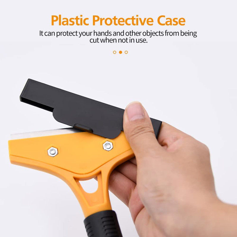 Pala para limpieza de azulejos, cuchillo, raspador de vidrio de mármol portátil duradero para costura de pared y suelo, herramientas manuales de limpieza de cemento