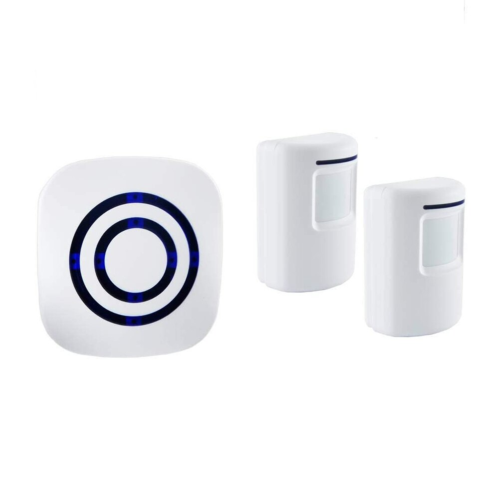 Mayitr Wireless Doorbell Set 110 Degree Motion Sensor Detector Portable Door Chime Bell Alert Alarm US Plug Doorbell Set