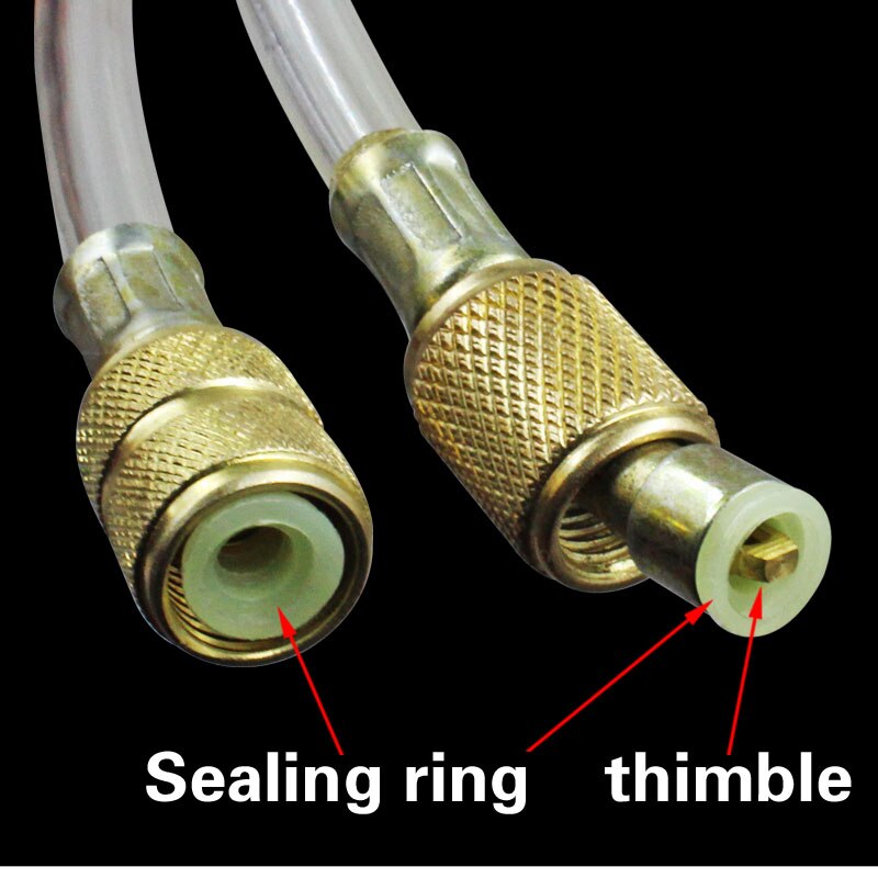 Metric inch plug air conditioning transparent filling tube refrigerator refrigerant hose