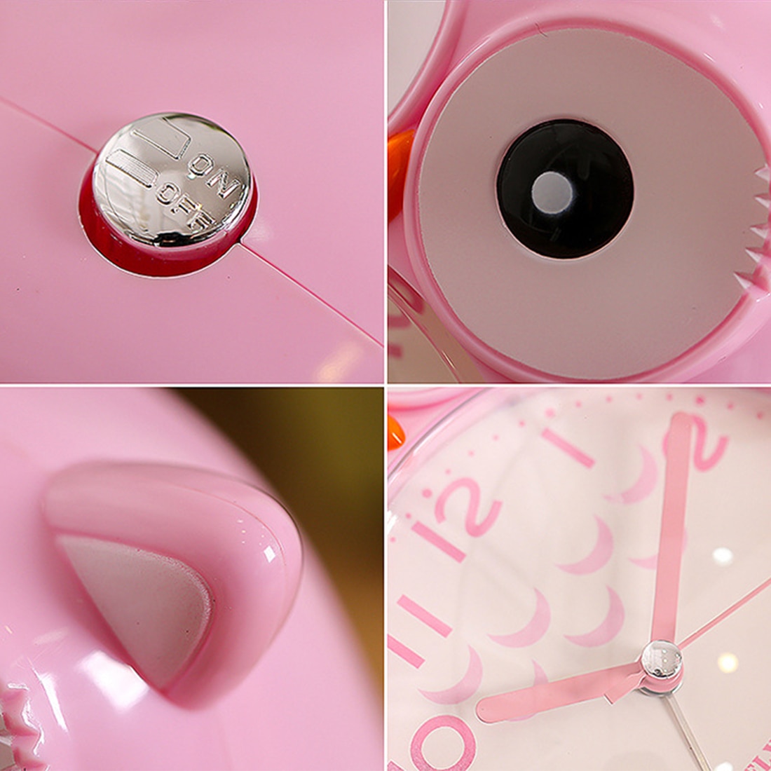 Cute Owl Table Alarm Clock For Student Lovely Cartoon Quartz Movement Beside Children Home Decoration Clock