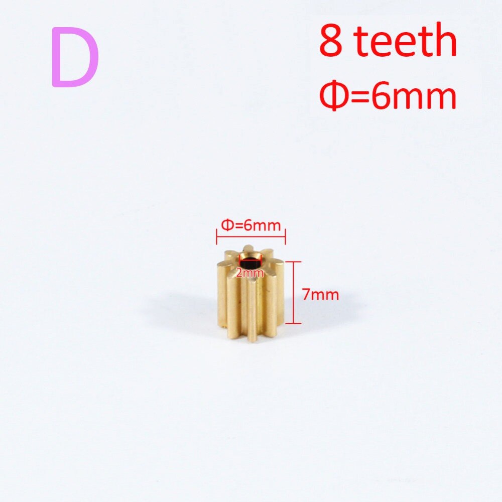 AZGIANT 1PC 8/9/10/11/12 teeth copper car motor gear for FC280 260 130 140 motor international standard universal pinion brass